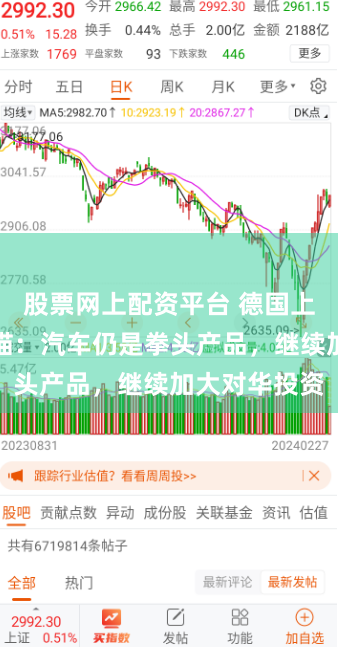 股票网上配资平台 德国上半年经贸扫描：汽车仍是拳头产品，继续加大对华投资